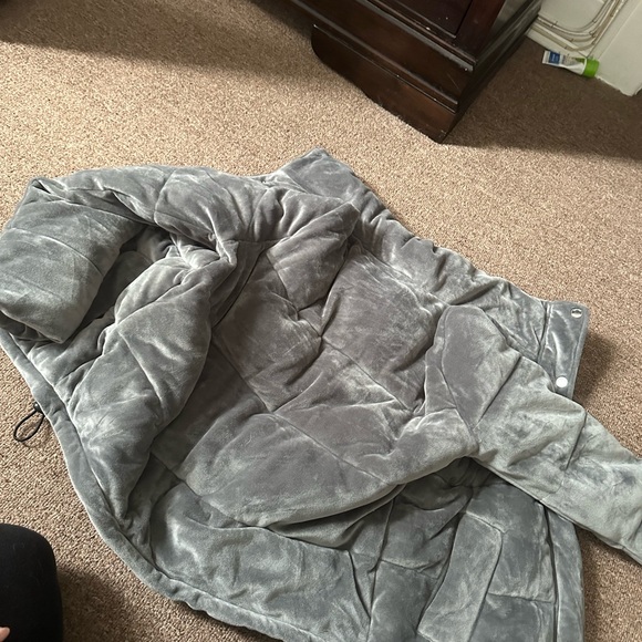 Hollister-SUEDE PUFFER JACKET - Picture 4 of 7